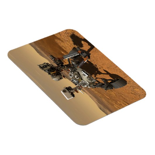 Perseverance Rover werkt op het oppervlak van Mars Magneet (Rechterzijde)