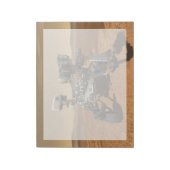 Perseverance Rover werkt op het oppervlak van Mars Notitieblok (Linkerzijde)