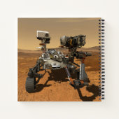 Perseverance Rover werkt op het oppervlak van Mars Notitieboek (Achterkant)