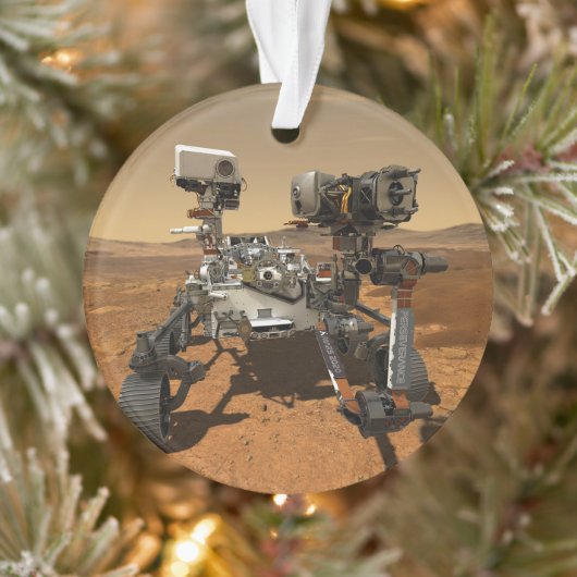 Perseverance Rover werkt op het oppervlak van Mars Ornament (Boom)
