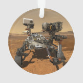 Perseverance Rover werkt op het oppervlak van Mars Ornament (achterkant)