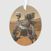 Perseverance Rover werkt op het oppervlak van Mars Ornament (voorkant)