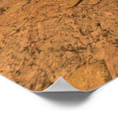 Perseverance Rover werkt op het oppervlak van Mars Poster (Hoek)