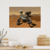 Perseverance Rover werkt op het oppervlak van Mars Poster (Keuken)