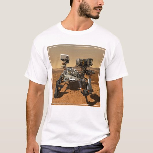 Perseverance Rover werkt op het oppervlak van Mars T-shirt (Voorkant)