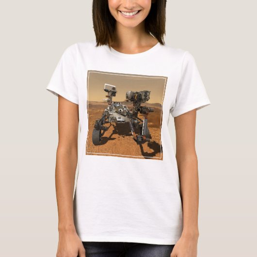 Perseverance Rover werkt op het oppervlak van Mars T-shirt (Voorkant)