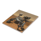 Perseverance Rover werkt op het oppervlak van Mars Tegeltje (Zijkant)