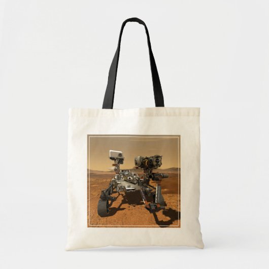 Perseverance Rover werkt op het oppervlak van Mars Tote Bag (Voorkant)