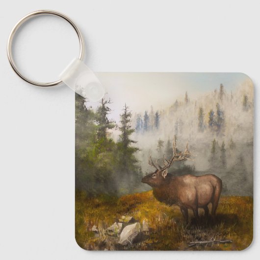 "Perseverance The Elk" Cabin Sleutelhanger (Voorkant)