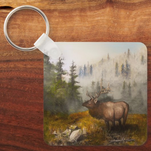 "Perseverance The Elk" Cabin Sleutelhanger (Voorkant)