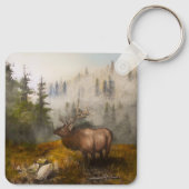 "Perseverance The Elk" Cabin Sleutelhanger (Achterkant)