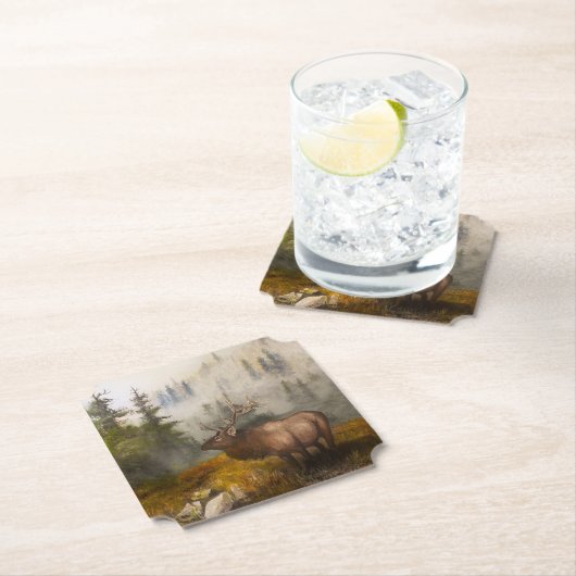 "Perseverance The Elk" Kartonnen Onderzetters (Insitu)