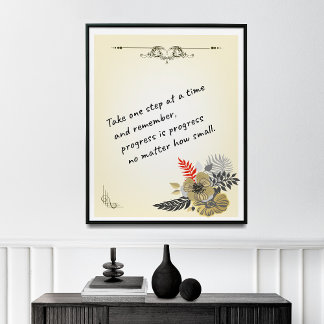 Perseverance Wall Decor, Inspirerend offertes, Poster