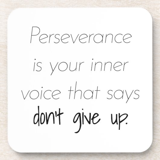 Perseverantie hard plastic Onderzetter (Voorkant)