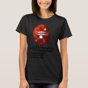 Perseverantie Mars Rover Helicopter Ingenuity Land T-shirt
