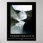 Perseverantie Motivatie Poster waterval (Voorkant)