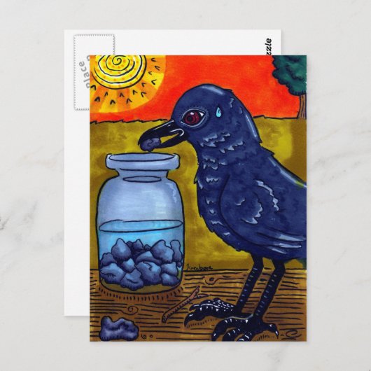 Perseverantie-rij Briefkaart (Voorkant / Achterkant)