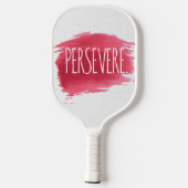 PERSEVERE tekst op rode verf Pickleball Paddle (Achterkant)