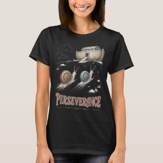 Persevvibesnce Slakken Noahs Ark Christelijk Jezus T-shirt