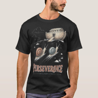 Persevvibesnce Slakken Noahs Ark Christelijk Jezus T-shirt
