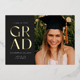 Persfolie Grad Block Afstudeerfolie Uitnodiging