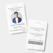 Persfotograaf Pers Journalist Id Kaart Aangepaste Badge (Voor- en achterkant)