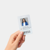 Persfotograaf Pers Journalist ID-kaart Aangepaste Badge (Handheld)