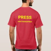 PERSFOTOGRAAF T-SHIRT (Achterkant)