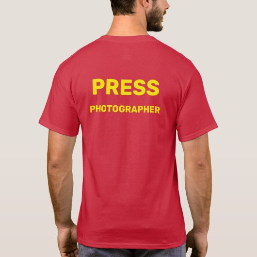 PERSFOTOGRAAF T-SHIRT (Achterkant)