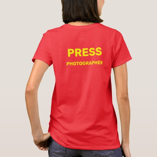 PERSFOTOGRAAF T-SHIRT (Achterkant)