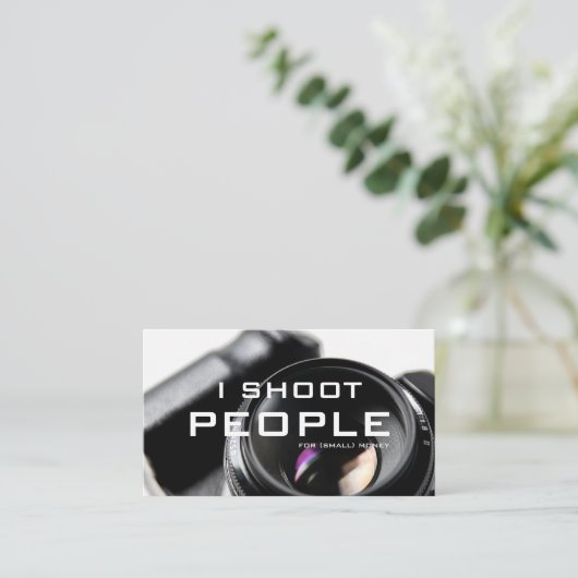 Persfotografie voor fotografen Videografen Visitekaartje (Staand voorkant)