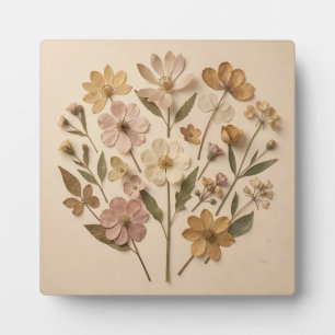 Persgedroogde botanische boeket van wilde bloemen fotoplaat