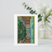 Pershing Square toont de Los Angeles Briefkaart (Staand voorkant)