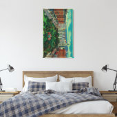 Pershing Square toont de Los Angeles Canvas Afdruk (Insitu (Slaapkamer))