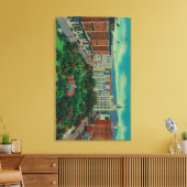 Pershing Square toont de Los Angeles Canvas Afdruk (Insitu (Woonkamer))