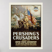 Pershings Crusaders  Amerikaanse leger Poster (Voorkant)