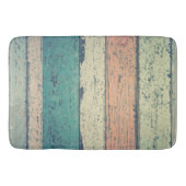 Pershuis geschilderd hout oceanside gestript badmat (Voorkant)