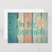 Pershuis geschilderd hout oceanside gestript briefkaart (Voorkant / Achterkant)