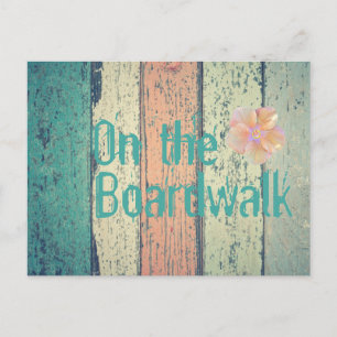 Pershuis geschilderd hout oceanside gestript briefkaart