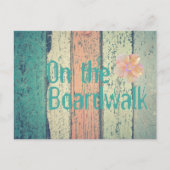 Pershuis geschilderd hout oceanside gestript briefkaart (Voorkant)