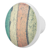 Pershuis geschilderd hout oceanside gestript keramische knop (Rechts)
