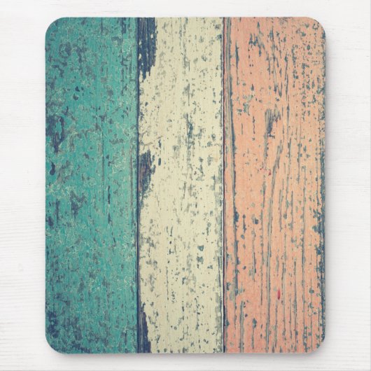 Pershuis geschilderd hout oceanside gestript muismat (Voorkant)