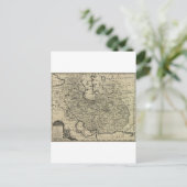 Persia Ancient Map 1747 Briefkaart (Staand voorkant)