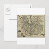 Persia Ancient Map 1747 Briefkaart (Voorkant / Achterkant)