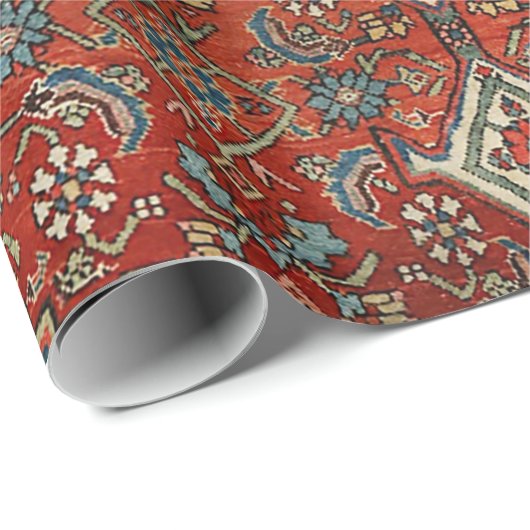 Persia Bijar Royal Red Green  Cadeaupapier (Rol Hoek)