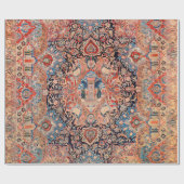 Persia Carpet Black Red Cadeaupapier (Vlak)