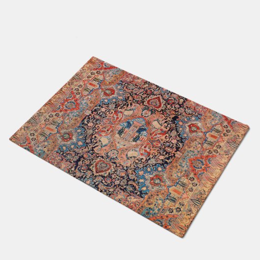 Persia Carpet Black Red  Deurmat (Schuin)