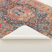 Persia Carpet Black Red  Sherpa Deken (3/4)