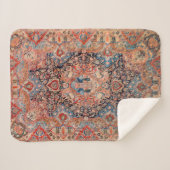 Persia Carpet Black Red  Sherpa Deken (Voorkant (horizontaal))