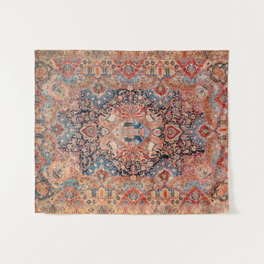 Persia Carpet Black Red  Wandkleed (Voorkant (horizontaal))